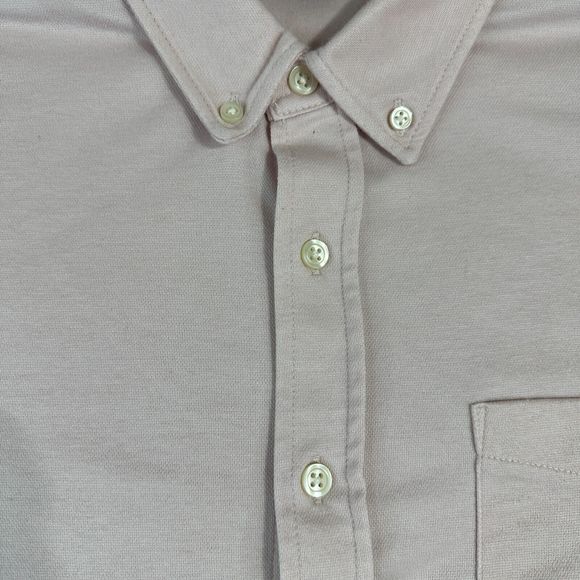 Banana Republic Shirt Men Medium Pink Button Down Slim Casual Preppy Classiccore - Picture 3 of 7